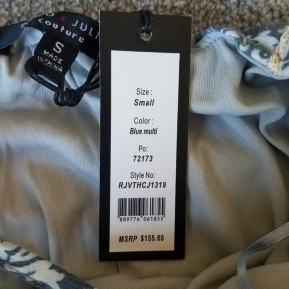 NWT Romeo & Juliet Couture Blue Romper Lace - Picture 6 of 8